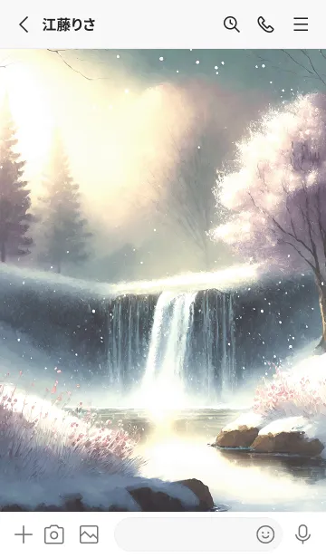 [LINE着せ替え] 優美な冬の風景の着せかえ(Winter-2453)の画像2