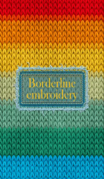 [LINE着せ替え] Borderline embroidery 36の画像1