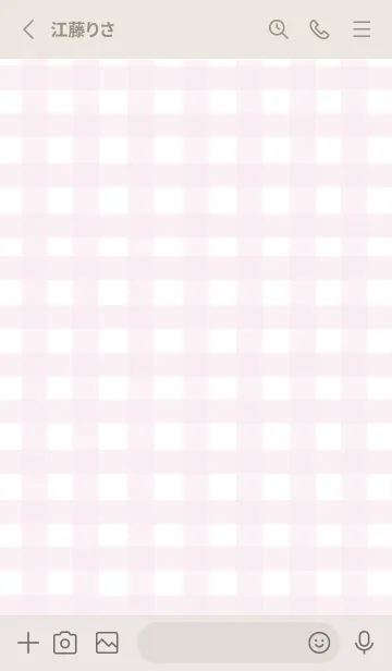 [LINE着せ替え] SIMPLE HEART =check sweetpink=の画像2