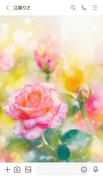 [LINE着せ替え] 薔薇(バラ)の花の着せかえ(R2497)の画像2