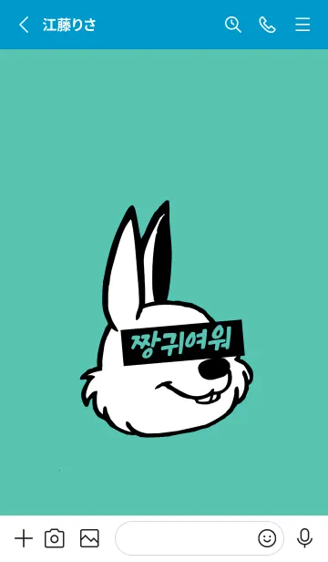 [LINE着せ替え] KOREA RABBIT THEME 132の画像2