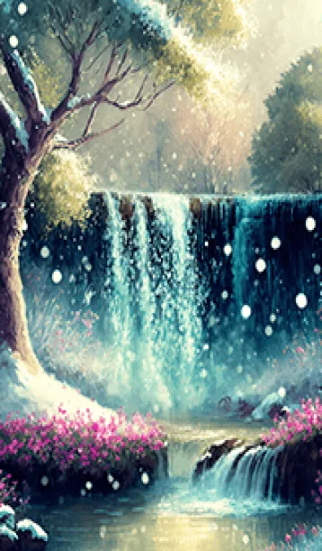 [LINE着せ替え] 優美な冬の風景の着せかえ(Winter-2457)の画像1