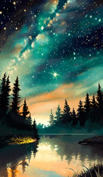 [LINE着せ替え] 穏やかな夜景の着せかえ/557の画像1