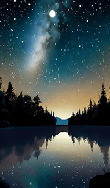 [LINE着せ替え] 穏やかな夜景の着せかえ/558の画像1