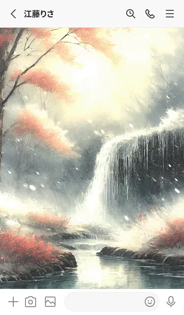 [LINE着せ替え] 優美な冬の風景の着せかえ(Winter-2459)の画像2