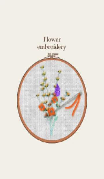 [LINE着せ替え] Flower embroidery 81の画像1