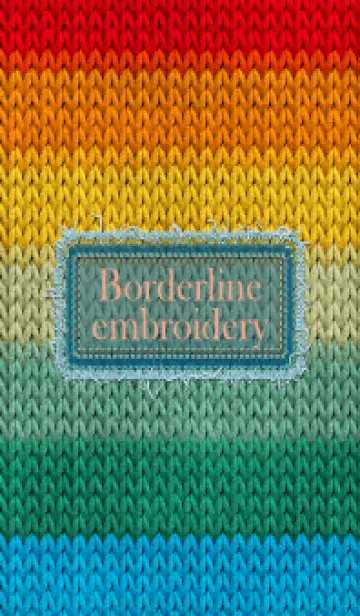 [LINE着せ替え] Borderline embroidery 37の画像1