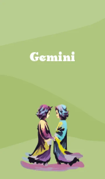 [LINE着せ替え] moss green ふたご座の画像1