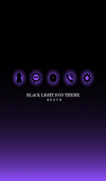 [LINE着せ替え] BLACK-LIGHT ICON THEME 35の画像1