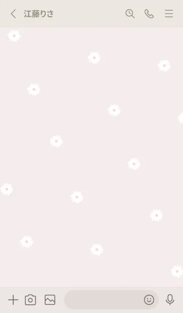 [LINE着せ替え] シンプル可愛い♪1デイジーの花の画像2