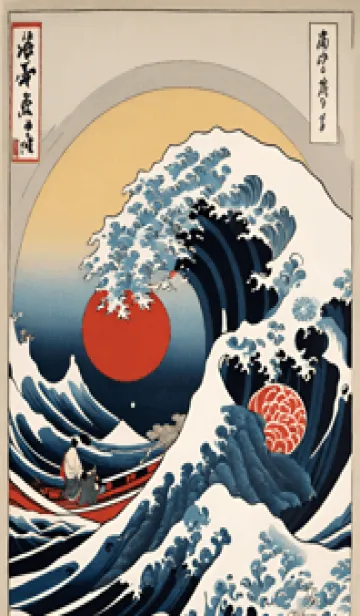 [LINE着せ替え] 浮世絵クジラ 83の画像1