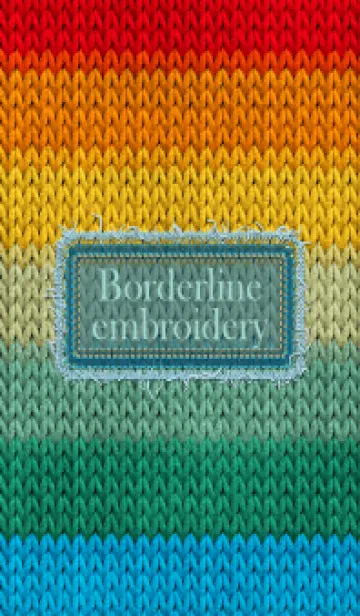 [LINE着せ替え] Borderline embroidery 38の画像1