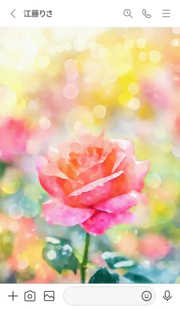 [LINE着せ替え] 薔薇(バラ)の花の着せかえ(R2501)の画像2