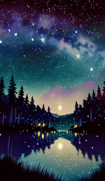 [LINE着せ替え] 穏やかな夜景の着せかえ/560の画像1