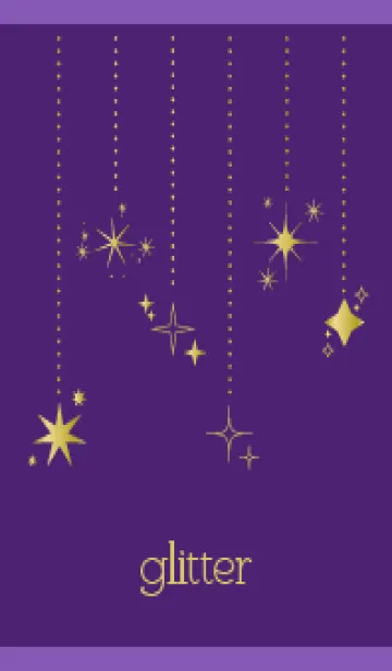 [LINE着せ替え] 輝き 紫色の画像1