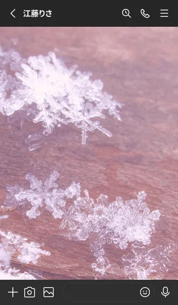 [LINE着せ替え] Real Snow Crystal #4-12の画像2