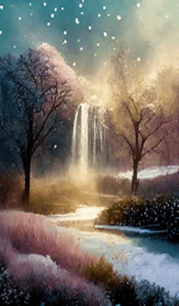 [LINE着せ替え] 優美な冬の風景の着せかえ(Winter-2462)の画像1