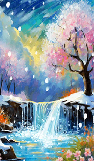 [LINE着せ替え] 優美な冬の風景の着せかえ(Winter-2463)の画像1