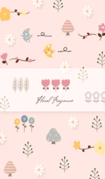 [LINE着せ替え] babypink floral fragrance09_1の画像1