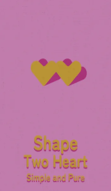 [LINE着せ替え] 2ハートのきせかえ ピンクゴールドの画像1