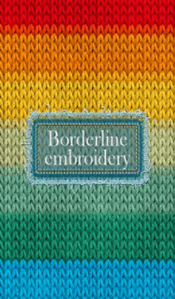 [LINE着せ替え] Borderline embroidery 39の画像1