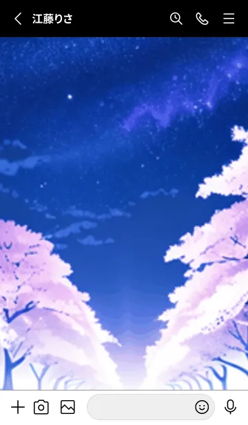 [LINE着せ替え] 冬のサクラ #CHGaS181。の画像2