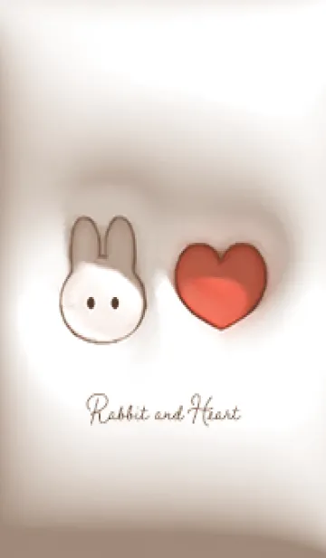 [LINE着せ替え] brown♡恋してるウサギ03_1の画像1