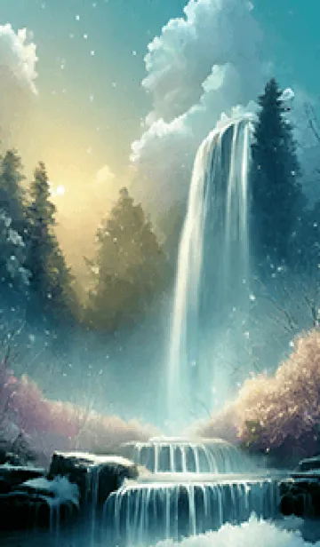 [LINE着せ替え] 優美な冬の風景の着せかえ(Winter-2469)の画像1