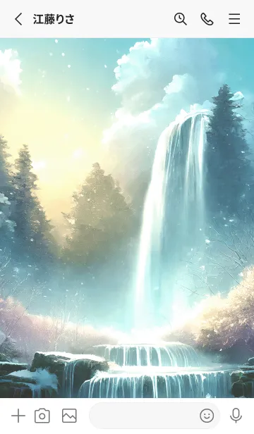 [LINE着せ替え] 優美な冬の風景の着せかえ(Winter-2469)の画像2