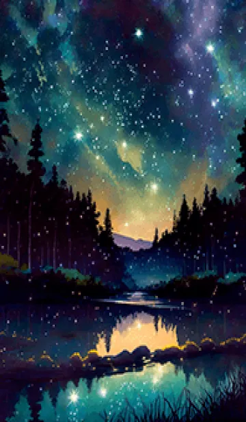 [LINE着せ替え] 穏やかな夜景の着せかえ/569の画像1