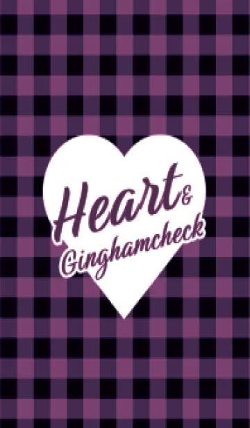 [LINE着せ替え] ハート ギンガムチェック 149の画像1