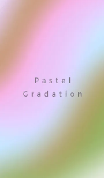 [LINE着せ替え] パステル グラデーション 5の画像1