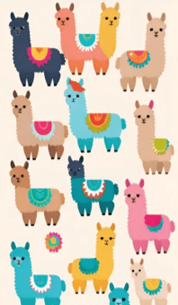 [LINE着せ替え] ランダムなアルパカ 10の画像1