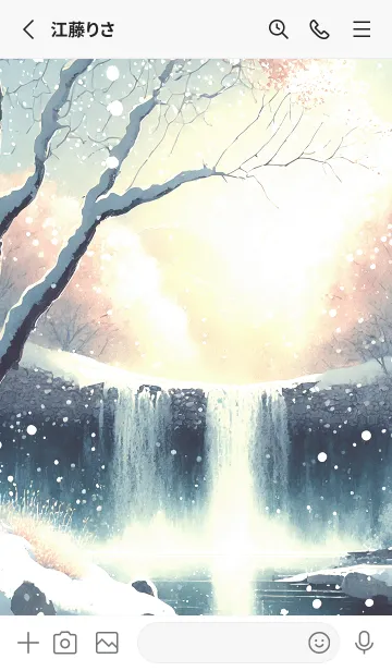 [LINE着せ替え] 優美な冬の風景の着せかえ(Winter-2472)の画像2