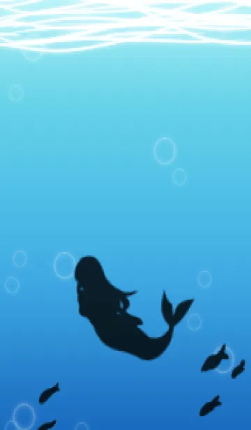 [LINE着せ替え] 恋する人魚の画像1