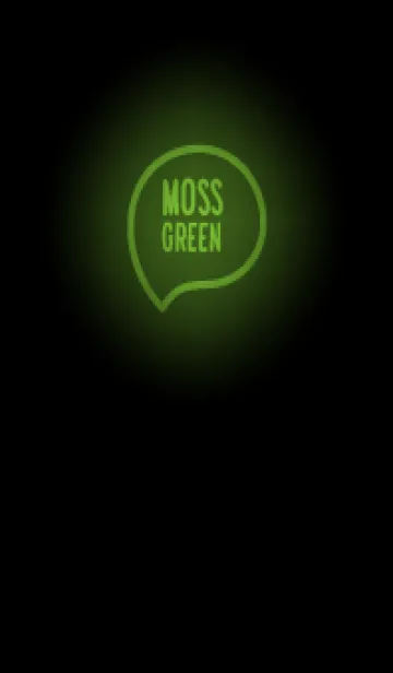 [LINE着せ替え] Moss Green Neon Theme V7 (JP)の画像1