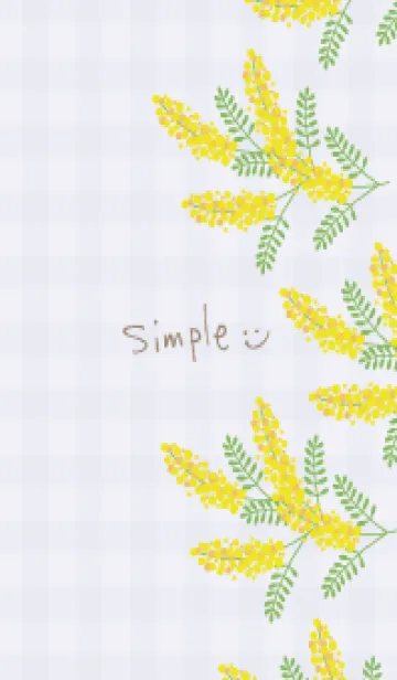 [LINE着せ替え] ミモザ 縦23の画像1