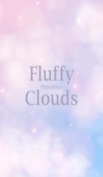 [LINE着せ替え] Fluffy-Clouds Pink&Blue 4の画像1