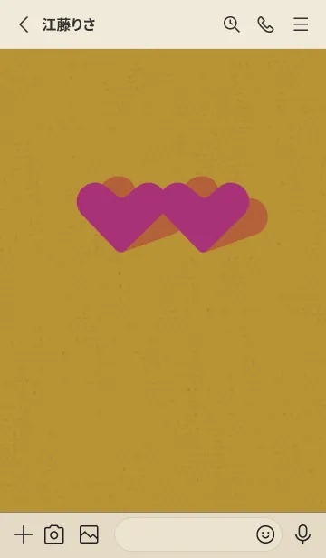 [LINE着せ替え] 2ハートのきせかえ サーカスの画像2