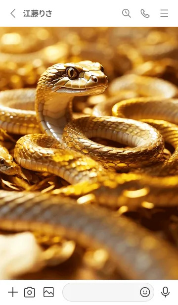 [LINE着せ替え] 黄金の蛇 幸運の44の画像2