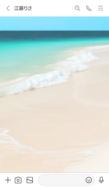 [LINE着せ替え] Gray白い砂02_1の画像2