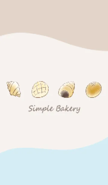 シンプル ベーカリー -ブルー- ウェーブの着せ替えメイン画像