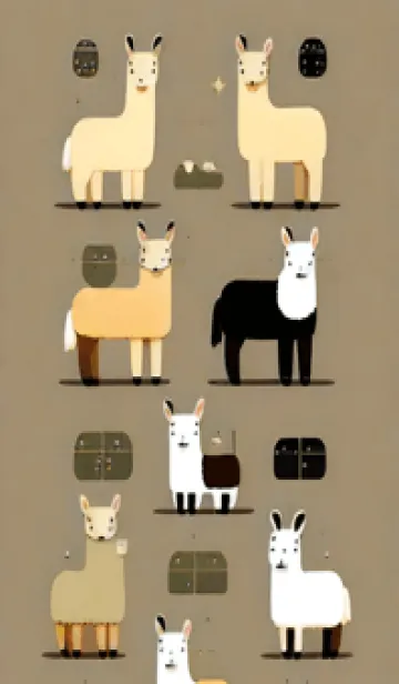 [LINE着せ替え] ルパカランダムなア 7の画像1