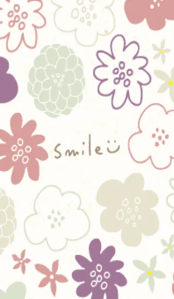 [LINE着せ替え] 北欧風カラフルお花15の画像1