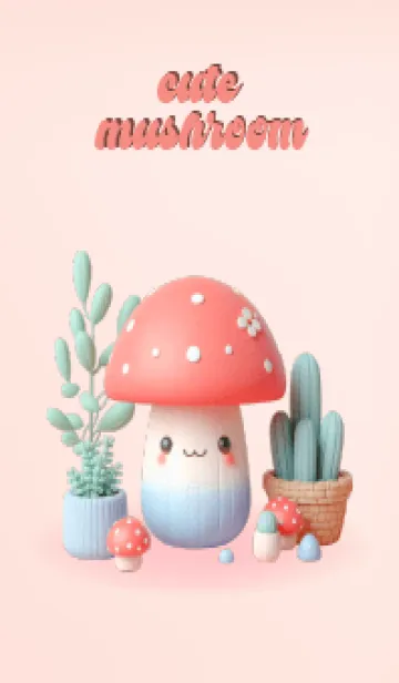 [LINE着せ替え] bright cute mushrooms(JP)の画像1