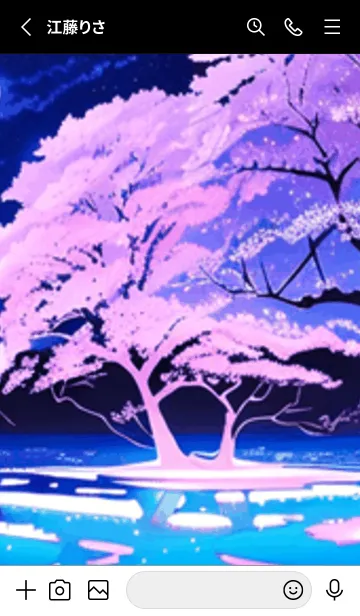 [LINE着せ替え] 冬のサクラ #CHGaS07。の画像2