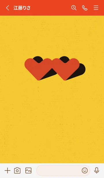 [LINE着せ替え] 2ハートのきせかえ タイガーの画像2