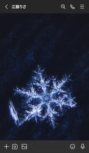 [LINE着せ替え] Real Snow Crystal #6-12の画像2