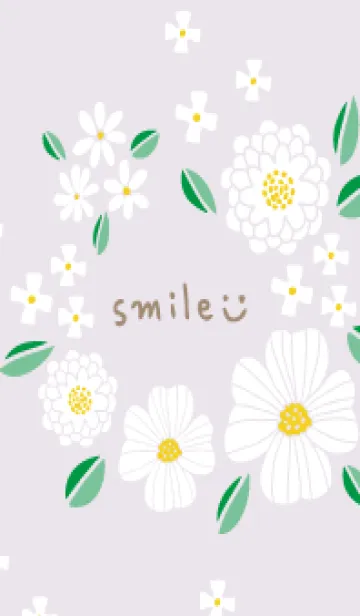 [LINE着せ替え] 白い可憐な花3の画像1