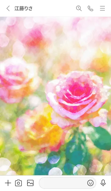 [LINE着せ替え] 薔薇(バラ)の花の着せかえ(R2526)の画像2